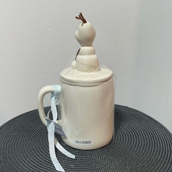 Rae Dunn Olaf Mug with Topper NWT - Picture 4 of 6
